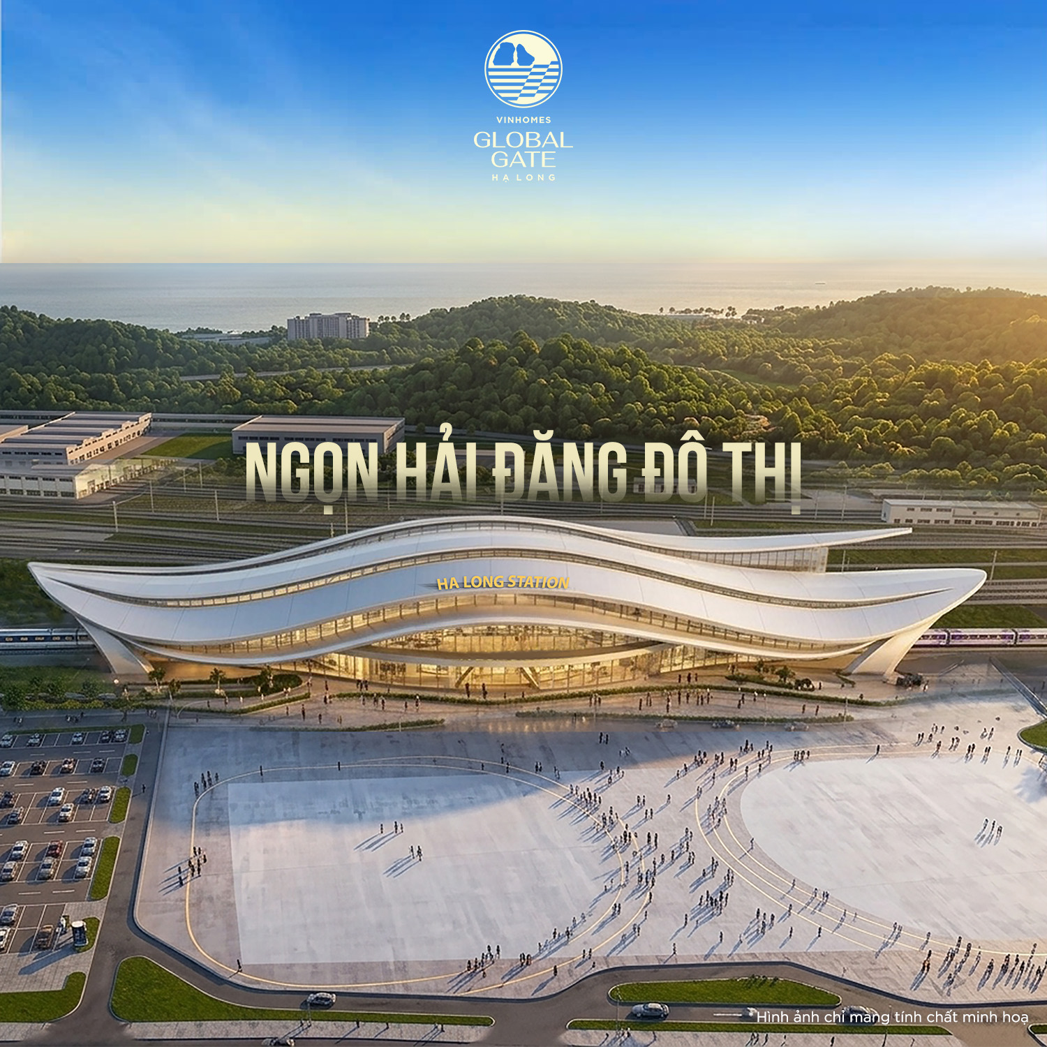Hạ Long Station – Nhà Ga điểm cuối tuyến đường sắt tốc độ cao Hà Nội – Hạ Long