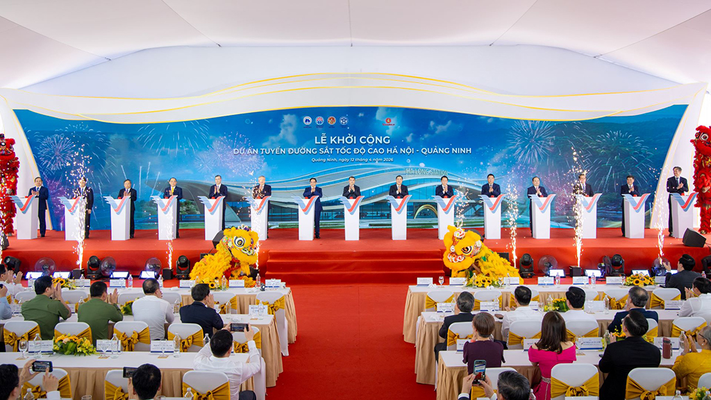 Khởi công dự án tuyến đường sắt tốc đô cao Hà Nội – Quảng Ninh (Vinspeed)