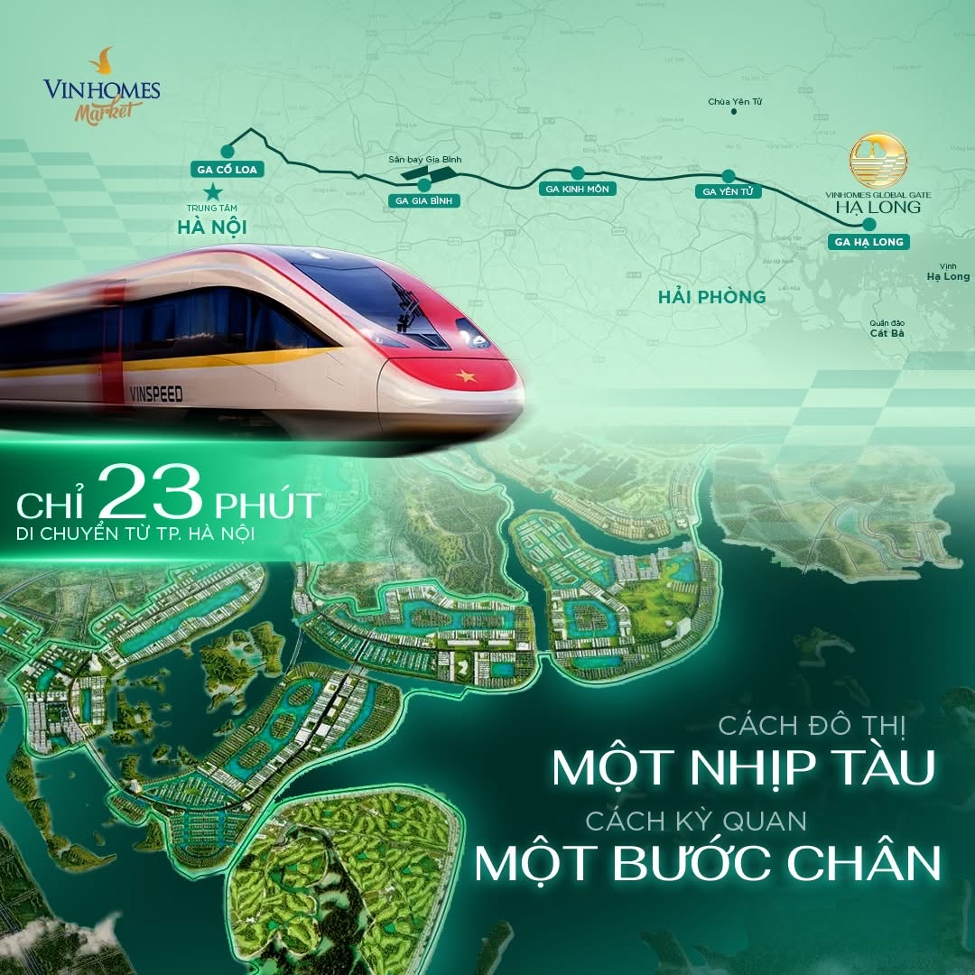 Tuyến Đường Sắt Cao Tốc Hà Nội - Quảng Ninh, rút ngắn di chuyển Chỉ Còn 23 Phút: Cú Hích Tỷ Đô Cho Sky venue