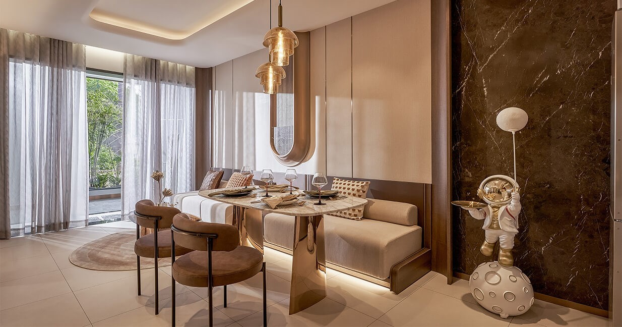 không gian phòng đa năng căn 2 phòng ngủ SKY VENUE