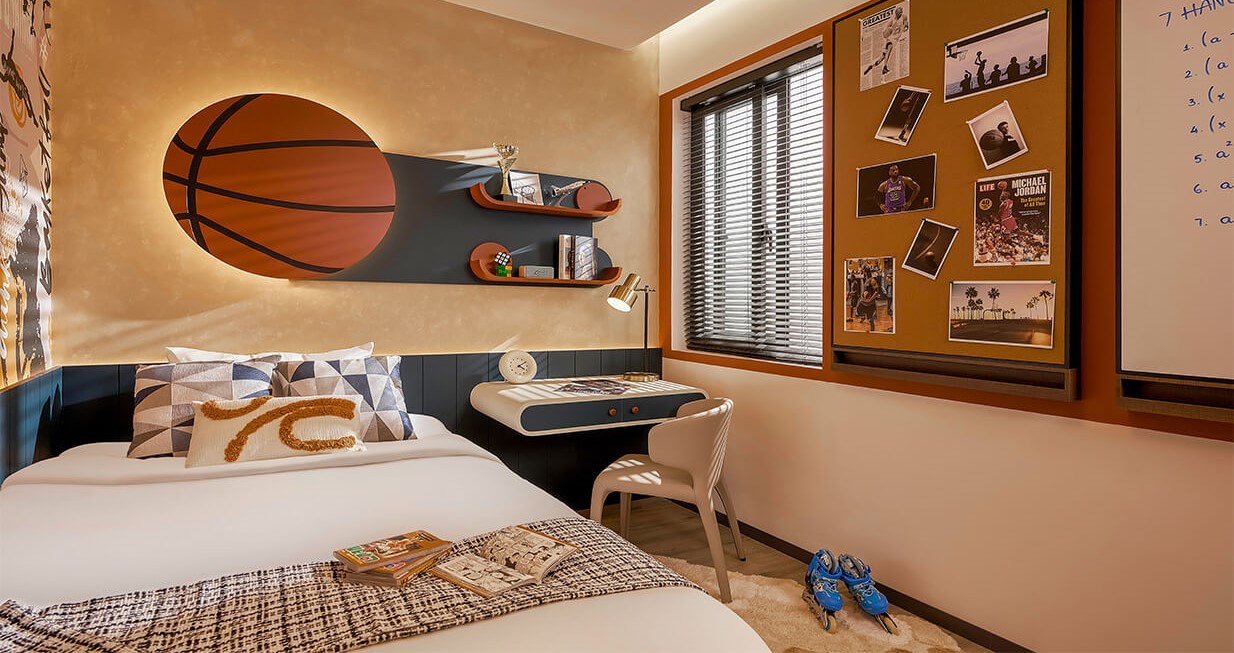 không gian phòng ngủ trẻ em căn 2 phòng ngủ SKY VENUE