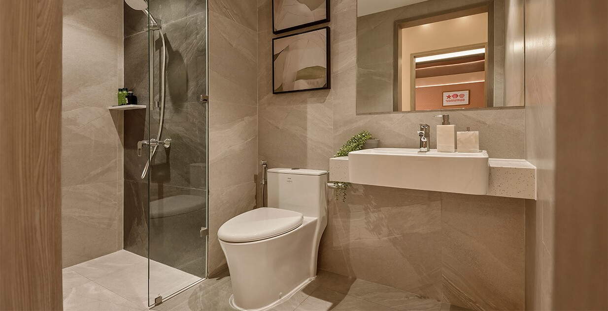 không gian nhà tắm căn 3PN - 2WC SKY VENUE