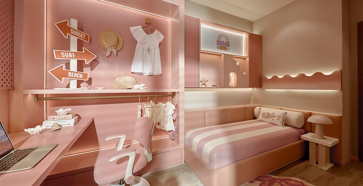 không gian phòng ngủ trẻ em căn 3PN - 2WC SKY VENUE